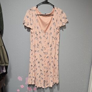 Torrid Blush Floral Midi Dress